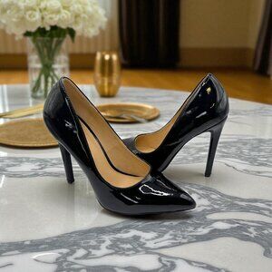Olivia Jaymes Black Patent Stiletto Heels – Size 6.5